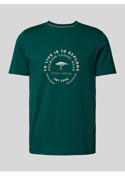 T-shirt z nadrukiem z logo ze sklepu Peek&Cloppenburg  w kategorii T-shirty męskie - zdjęcie 173553568