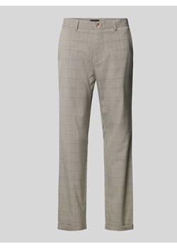 Spodnie materiałowe o kroju regular fit z kieszeniami z tyłu model ‘LIAM’ ze sklepu Peek&Cloppenburg  w kategorii Spodnie męskie - zdjęcie 173553655