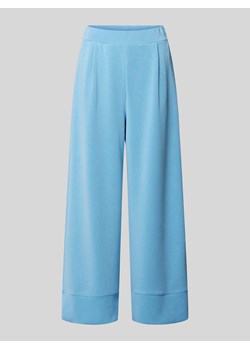 Spodnie materiałowe z szerokimi nogawkami i wpuszczanymi kieszeniami ze sklepu Peek&Cloppenburg  w kategorii Spodnie damskie - zdjęcie 173553657