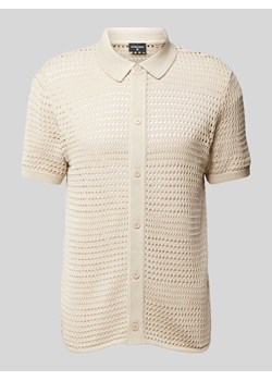 Koszula casualowa z haftem angielskim model ‘Ander’ ze sklepu Peek&Cloppenburg  w kategorii Koszule męskie - zdjęcie 173553685