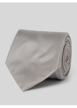 Krawat z detalem z logo ze sklepu Peek&Cloppenburg  w kategorii Krawaty - zdjęcie 173553847