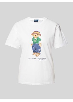 T-shirt z nadrukowanym motywem i logo model ‘Beach’ ze sklepu Peek&Cloppenburg  w kategorii Bluzki damskie - zdjęcie 173553867