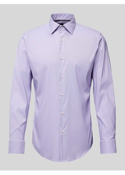 Koszula biznesowa o kroju slim fit z kołnierzykiem typu kent model ‘Hank’ ze sklepu Peek&Cloppenburg  w kategorii Koszule męskie - zdjęcie 173553905