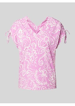 T-shirt z dekoltem w serek ze sklepu Peek&Cloppenburg  w kategorii Bluzki damskie - zdjęcie 173553987