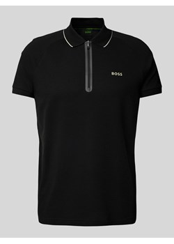 Koszulka polo kroju regular fit z fakturowanym wzorem model ‘Philix’ ze sklepu Peek&Cloppenburg  w kategorii T-shirty męskie - zdjęcie 173554018