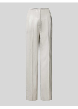 Spodnie o kroju regular fit w kant model ‘NATULA’ ze sklepu Peek&Cloppenburg  w kategorii Spodnie damskie - zdjęcie 173554086