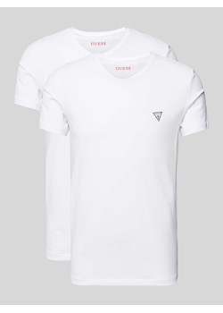 T-shirt z nadrukiem z logo model ‘CALEB’ ze sklepu Peek&Cloppenburg  w kategorii T-shirty męskie - zdjęcie 173554137