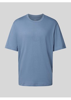 T-shirt z detalem z logo ze sklepu Peek&Cloppenburg  w kategorii T-shirty męskie - zdjęcie 173554165