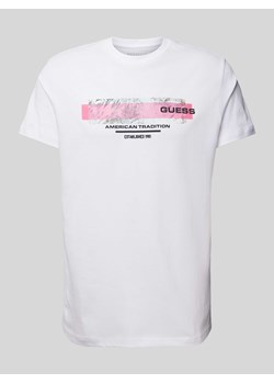 T-shirt z nadrukiem z logo ze sklepu Peek&Cloppenburg  w kategorii T-shirty męskie - zdjęcie 173554478