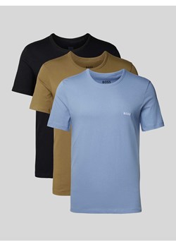 T-shirt z okrągłym dekoltem w zestawie 3 szt. model ‘Classic’ ze sklepu Peek&Cloppenburg  w kategorii Podkoszulki męskie - zdjęcie 173554539
