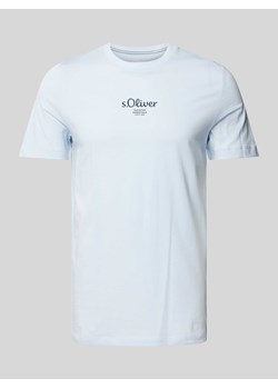 T-shirt z nadrukiem z logo ze sklepu Peek&Cloppenburg  w kategorii T-shirty męskie - zdjęcie 173554556