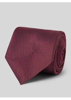 Krawat z detalem z logo ze sklepu Peek&Cloppenburg  w kategorii Krawaty - zdjęcie 173554919