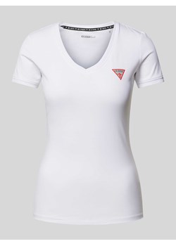 T-shirt z naszywką z logo ze sklepu Peek&Cloppenburg  w kategorii Bluzki damskie - zdjęcie 173554926