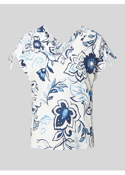 T-shirt z dekoltem w serek ze sklepu Peek&Cloppenburg  w kategorii Bluzki damskie - zdjęcie 173555028