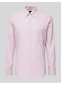 Koszula casualowa o kroju slim fit z kołnierzykiem typu button down model ‘Rickert’ ze sklepu Peek&Cloppenburg  w kategorii Koszule męskie - zdjęcie 173555037