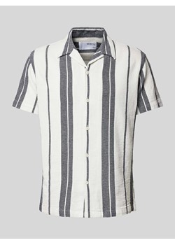 Koszula casualowa o kroju regular fit z kołnierzem z połami ze sklepu Peek&Cloppenburg  w kategorii Koszule męskie - zdjęcie 173555096