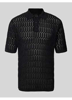 Koszulka polo z haftem angielskim model 'CHARLES’ ze sklepu Peek&Cloppenburg  w kategorii T-shirty męskie - zdjęcie 173555136