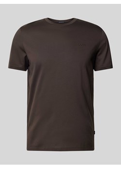 T-shirt z prążkowanym,okrągłym dekoltem model ‘Cosmo’ ze sklepu Peek&Cloppenburg  w kategorii T-shirty męskie - zdjęcie 173555445