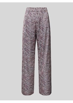 Spodnie materiałowe o rozkloszowanym kroju z elastycznym pasem model ‘Teska’ ze sklepu Peek&Cloppenburg  w kategorii Spodnie damskie - zdjęcie 173555455
