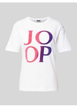 T-shirt z nadrukiem z logo ze sklepu Peek&Cloppenburg  w kategorii Bluzki damskie - zdjęcie 173555458