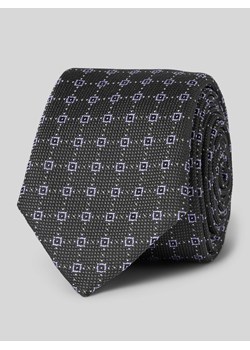 Krawat z detalem z logo ze sklepu Peek&Cloppenburg  w kategorii Krawaty - zdjęcie 173555527