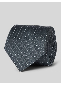 Krawat z detalem z logo ze sklepu Peek&Cloppenburg  w kategorii Krawaty - zdjęcie 173555655
