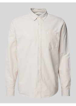 Koszula casualowa z kołnierzykiem typu button down model ‘LOGO’ ze sklepu Peek&Cloppenburg  w kategorii Koszule męskie - zdjęcie 173555689