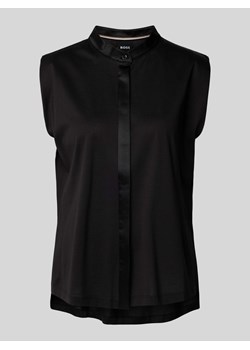 Top bluzkowy jedwabny ze stójką model ‘Ejica’ ze sklepu Peek&Cloppenburg  w kategorii Bluzki damskie - zdjęcie 173555719