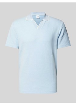 Koszulka polo o kroju regular fit z kołnierzem z połami model ‘ADLEY WAFFLE’ ze sklepu Peek&Cloppenburg  w kategorii T-shirty męskie - zdjęcie 173555817