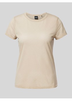 T-shirt z ażurowym wzorem model ‘Eventsa_Burnout’ ze sklepu Peek&Cloppenburg  w kategorii Bluzki damskie - zdjęcie 173555945