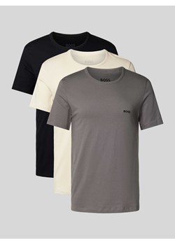 T-shirt z okrągłym dekoltem w zestawie 3 szt. model ‘Classic’ ze sklepu Peek&Cloppenburg  w kategorii Podkoszulki męskie - zdjęcie 173556056