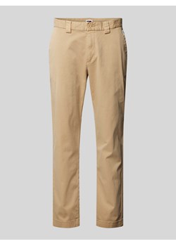 Chinosy o kroju regular fit z detalem z logo model ‘DAD’ ze sklepu Peek&Cloppenburg  w kategorii Spodnie męskie - zdjęcie 173556088