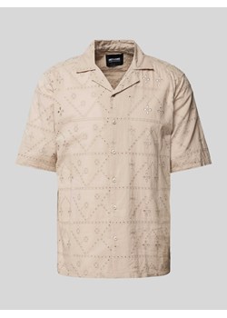 Koszula casualowa z ażurowym wzorem model ‘ARON’ ze sklepu Peek&Cloppenburg  w kategorii Koszule męskie - zdjęcie 173556127