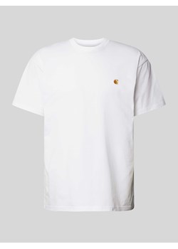 T-shirt z wyhaftowanym logo model ‘SCRIPT’ ze sklepu Peek&Cloppenburg  w kategorii T-shirty męskie - zdjęcie 173556247