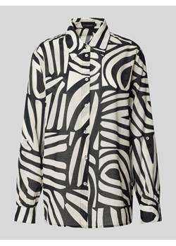 Bluzka koszulowa z listwą guzikową model ‘FUMINE’ ze sklepu Peek&Cloppenburg  w kategorii Koszule damskie - zdjęcie 173556438