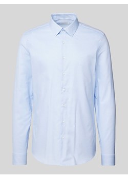 Koszula biznesowa o kroju slim fit z listwą guzikową model ‘Bari’ ze sklepu Peek&Cloppenburg  w kategorii Koszule męskie - zdjęcie 173556557