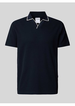Koszulka polo o kroju regular fit z kołnierzem z połami model ‘ADLEY WAFFLE’ ze sklepu Peek&Cloppenburg  w kategorii T-shirty męskie - zdjęcie 173556585
