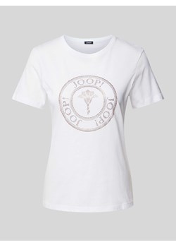 T-shirt z obszyciem z kamieni stras ze sklepu Peek&Cloppenburg  w kategorii Bluzki damskie - zdjęcie 173556597