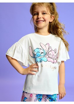 Sinsay - Koszulka Stitch - kremowy ze sklepu Sinsay w kategorii Bluzki dziewczęce - zdjęcie 173557228