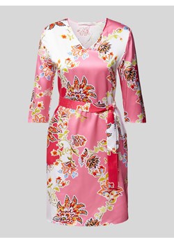 Sukienka jedwabna o długości do kolan z dekoltem w serek ze sklepu Peek&Cloppenburg  w kategorii Sukienki - zdjęcie 173557269