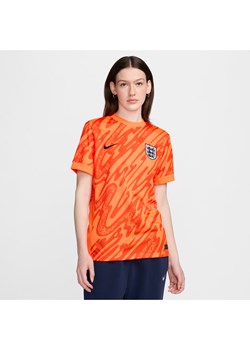 Damska koszulka piłkarska z krótkim rękawem Nike Dri-FIT Anglia Stadium Goalkeeper 2024 – replika - Pomarańczowy ze sklepu Nike poland w kategorii Bluzki damskie - zdjęcie 173557645