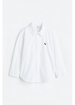 H & M - Bawełniana koszula - Biały ze sklepu H&M w kategorii Koszule chłopięce - zdjęcie 173557839