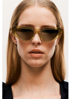 H & M - Okulary przeciwsłoneczne typu „kocie oczy" - Złoty ze sklepu H&M w kategorii Okulary przeciwsłoneczne damskie - zdjęcie 173557866
