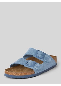 Sandały skórzane ze sprzączką model ‘Arizona’ ze sklepu Peek&Cloppenburg  w kategorii Klapki damskie - zdjęcie 173558588