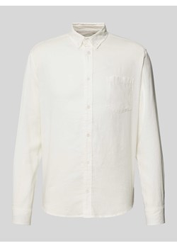 Koszula casualowa o kroju regular fit z kieszenią na piersi model ‘WHITE HEMP ANT’ ze sklepu Peek&Cloppenburg  w kategorii Koszule męskie - zdjęcie 173558595