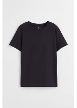 H & M - Bawełniany T-shirt - Czarny ze sklepu H&M w kategorii T-shirty chłopięce - zdjęcie 173558725