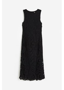 H & M - Sukienka o wyglądzie szydełkowej robótki - Czarny ze sklepu H&M w kategorii Sukienki - zdjęcie 173559255