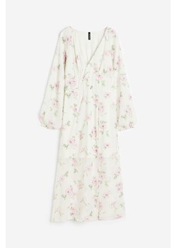 H & M - Sukienka z baloniastym rękawem - Biały ze sklepu H&M w kategorii Sukienki - zdjęcie 173559278