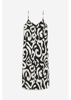 H & M - Krepowana sukienka na ramiączkach - Czarny ze sklepu H&M w kategorii Sukienki - zdjęcie 173559297
