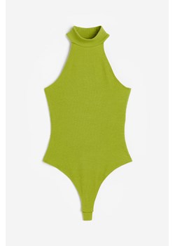H & M - Body thong z mocowaniem na karku - Zielony ze sklepu H&M w kategorii Bluzki damskie - zdjęcie 173559299
